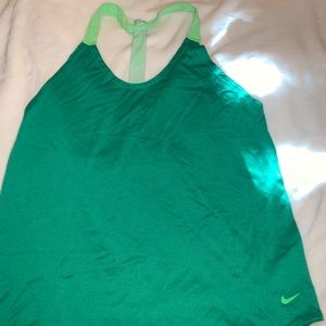 Nike Green Workout Tank Dri-Fit